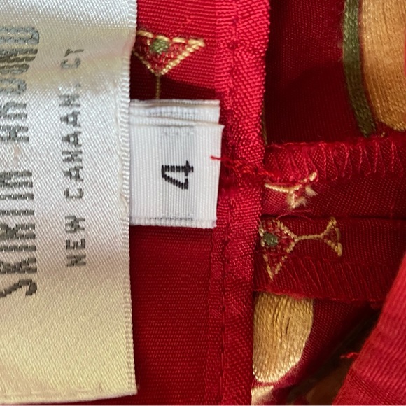 Martini print pants. Size 4. Skirtin Around brand. Super cute. - Picture 5 of 7